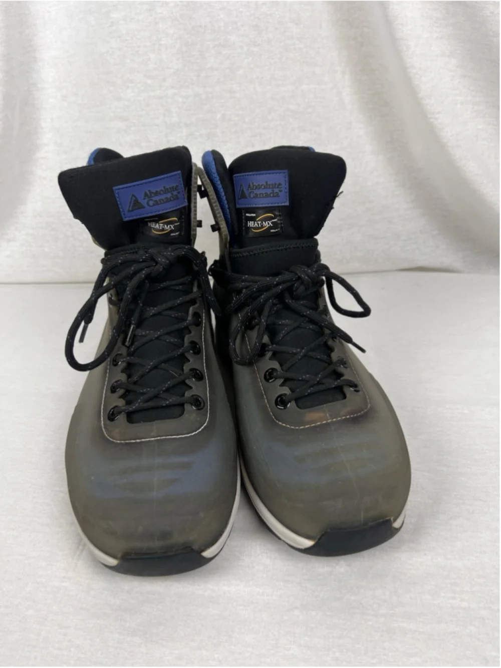 Men’s Absolute Canada Blue Waterproof Winter Boots Size 12 Heat Max Liner